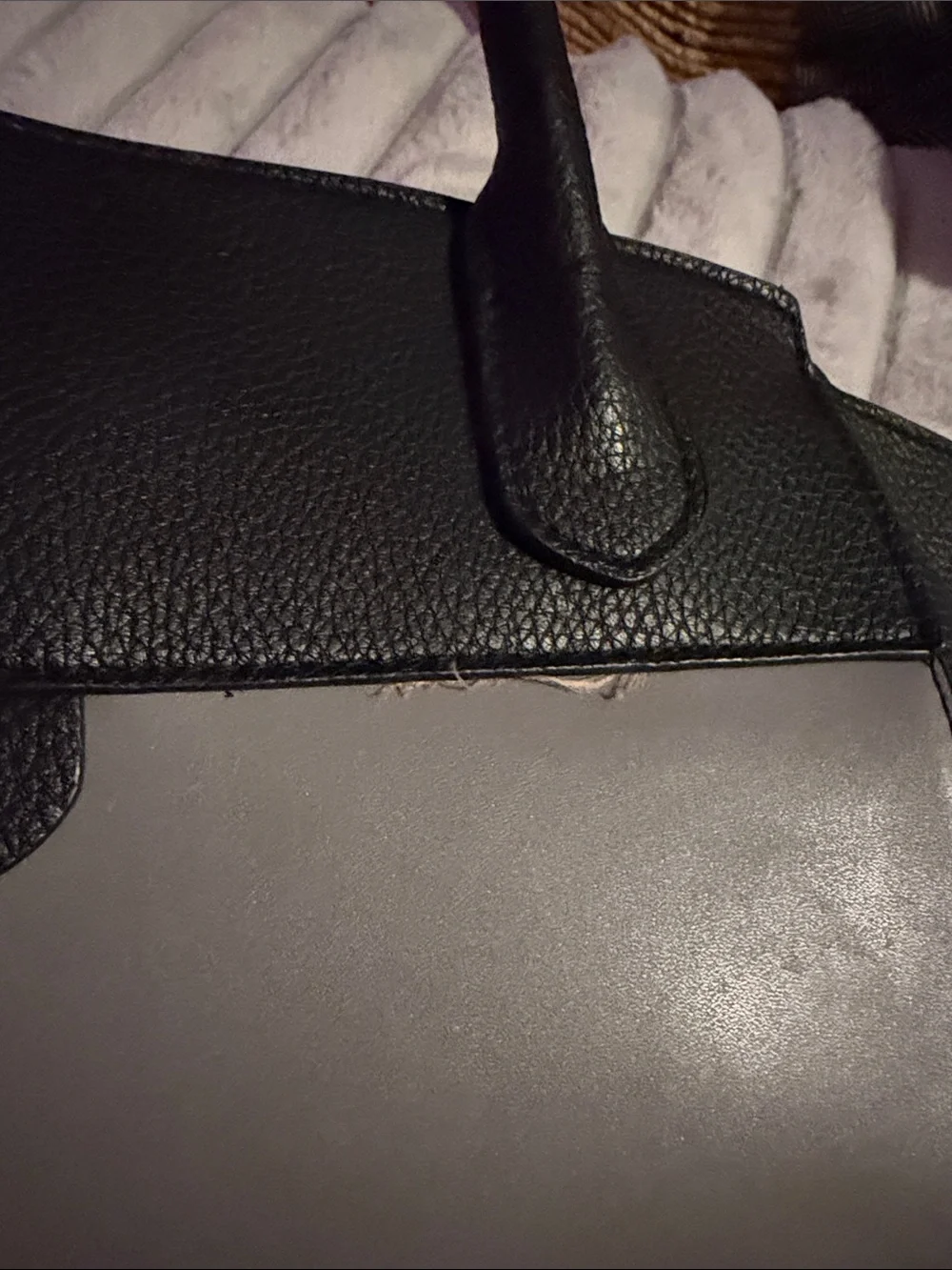 A New Day Two-Tone Gray and Black Women’s Satchel